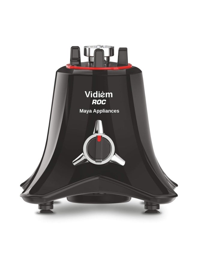 فيديم Vidiem Jumbo Mix Pro 1000W Mixer Grinder (Black) | 3 Leakproof Jars | Self-Locking Jars for Wet & Dry Grinding | Double Lid Lock | 1-Year Warranty | Heavy-Duty Motor - Image 2